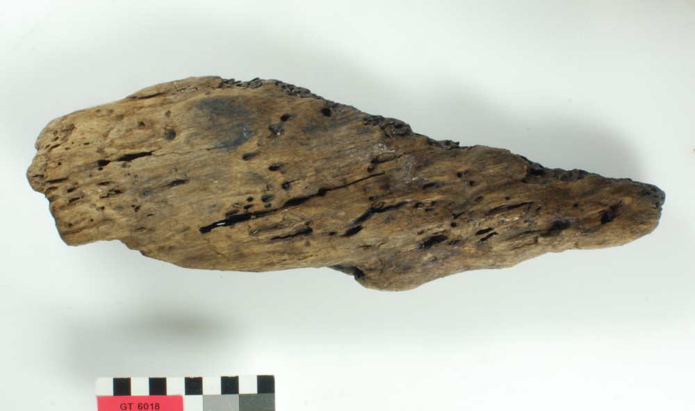 Ship's timber artefact recovered from Vergulde Draeck (Gilt Dragon)