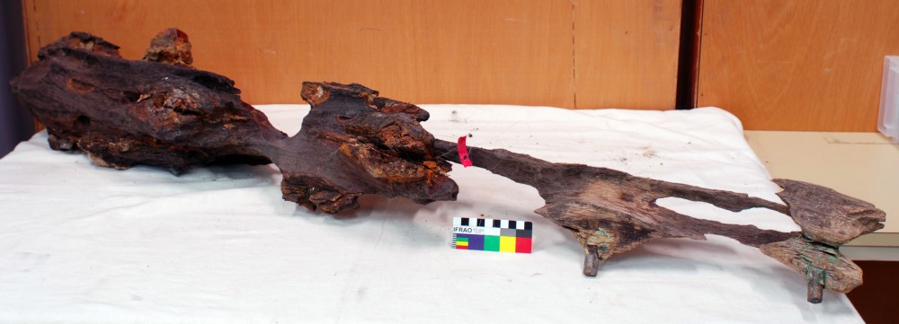 Ship's timber artefact recovered from Jane Bay Unidentified