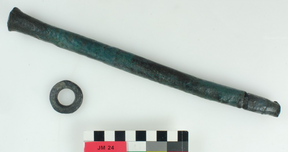 Copper/brass artefact recovered from James Matthews