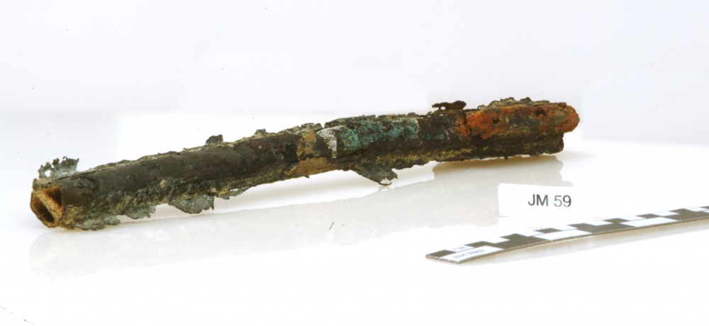 JM59 Copper/brass artefact recovered from James Matthews