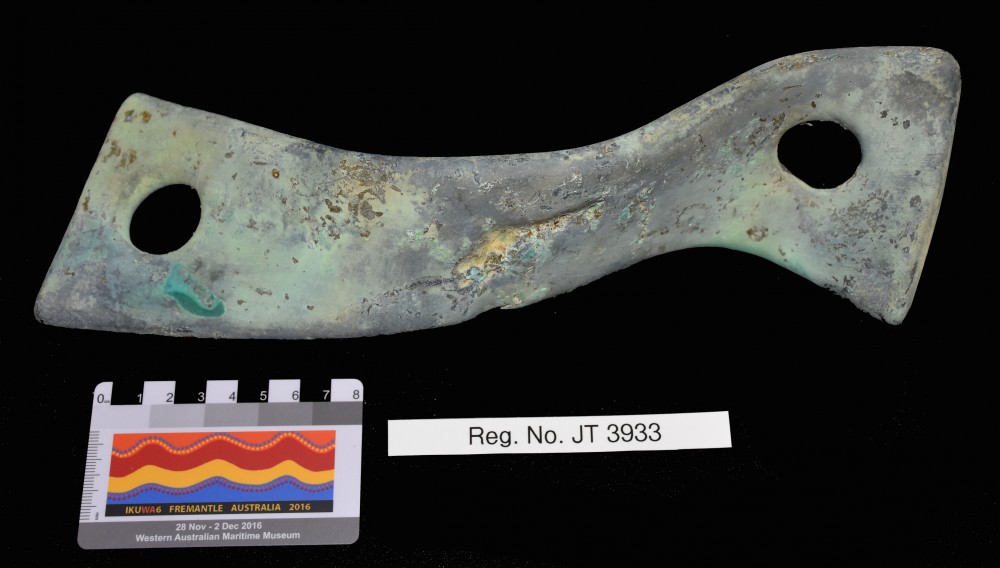 JT3933 Copper/brass artefact recovered from Janet