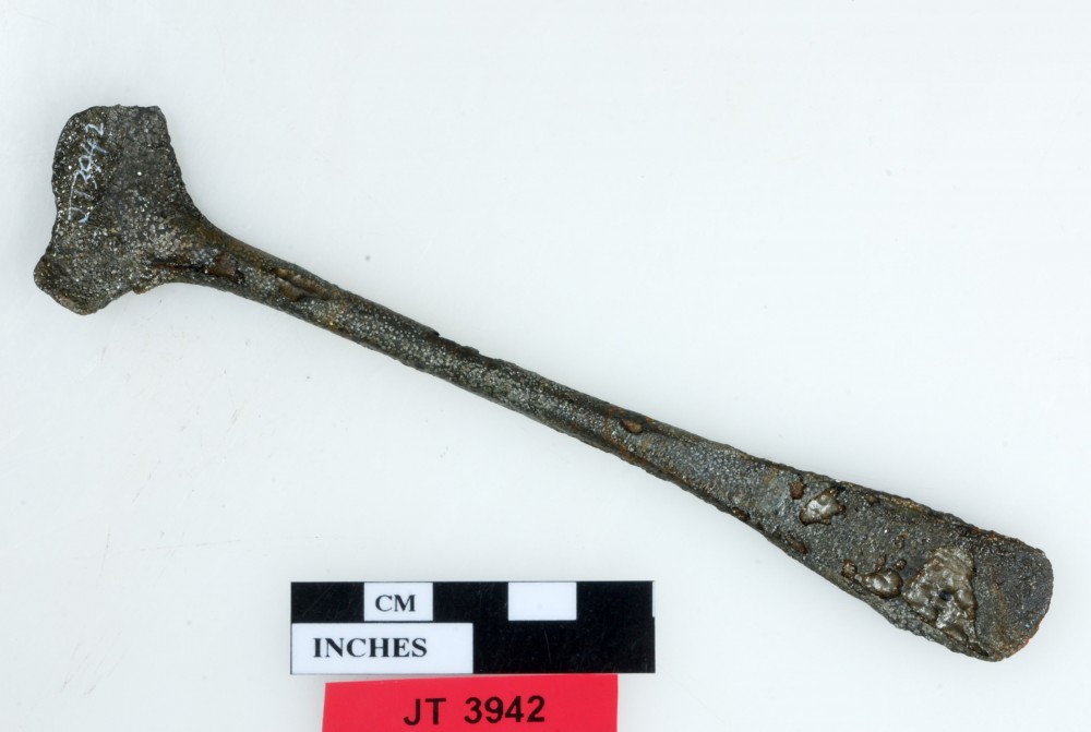 JT3942 NON-FERROUS artefact recovered from Janet