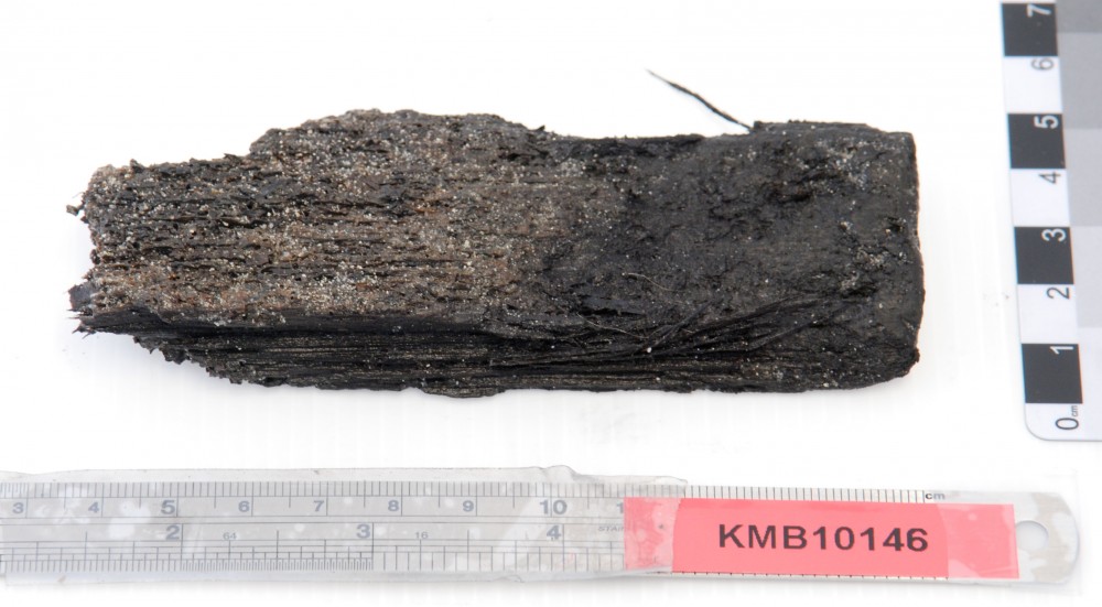 KMB1146 Ship's timber artefact recovered from Samuel Wright