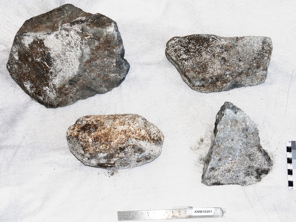 KMB1201 Ballast stone artefact recovered from Samuel Wright