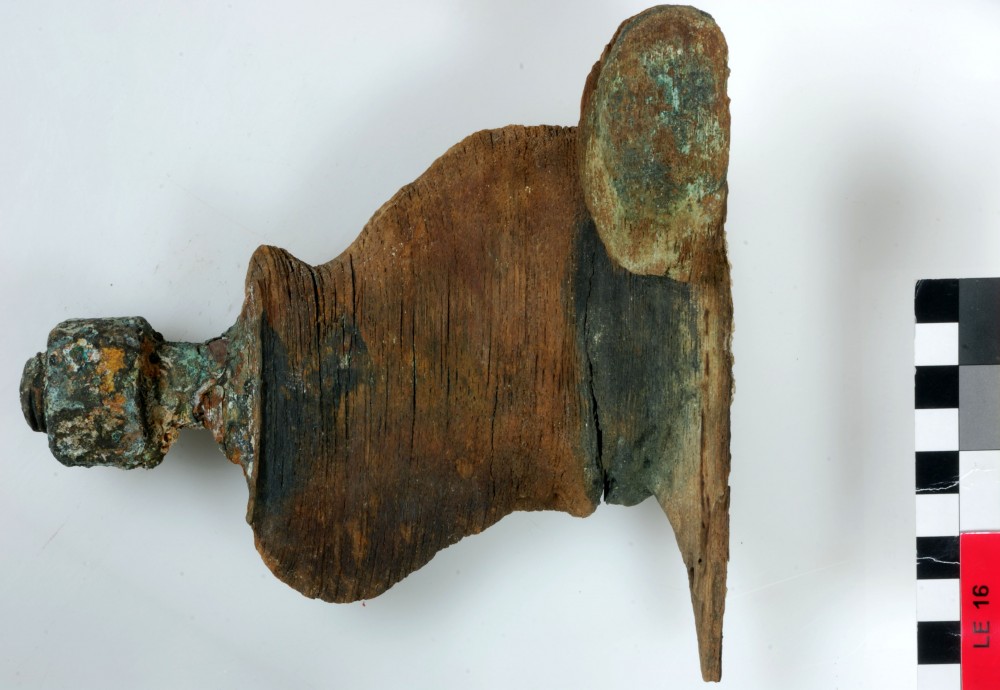 Copper/brass artefact recovered from Lady Elizabeth