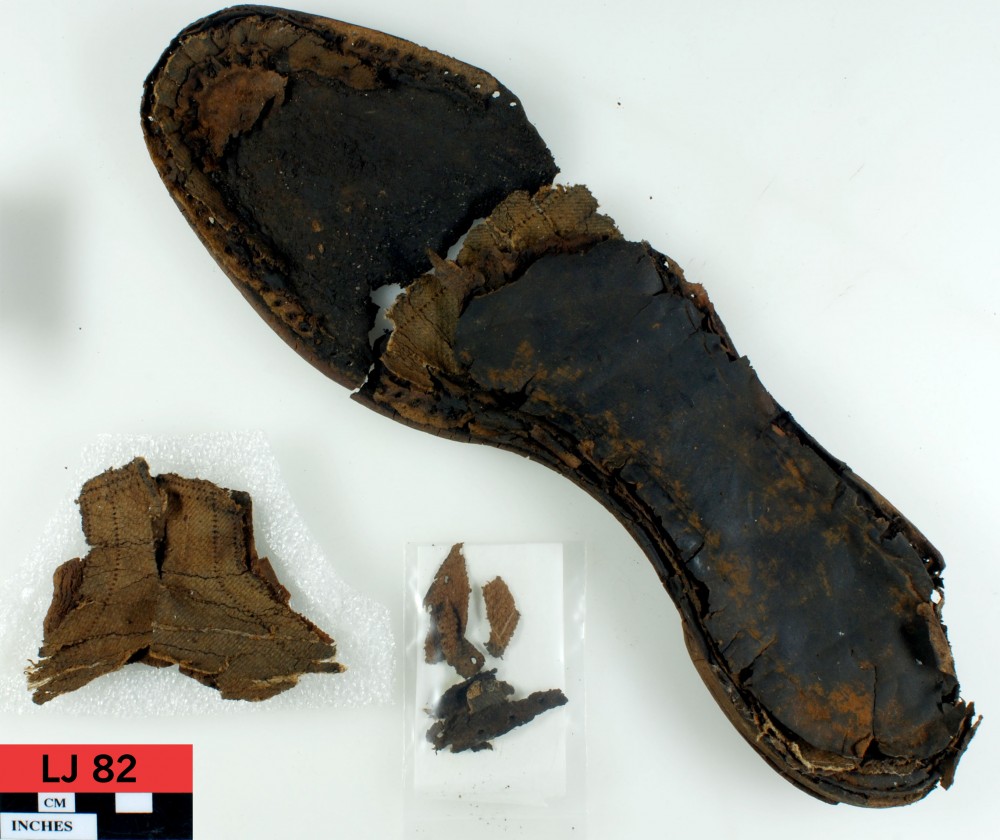 LJ82 Rope/leather/etc. artefact recovered from Long Jetty site, Fremantle