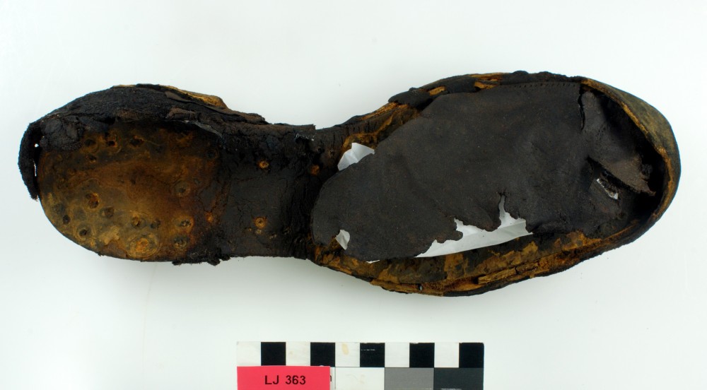 LJ363 Rope/leather/etc. artefact recovered from Long Jetty site, Fremantle