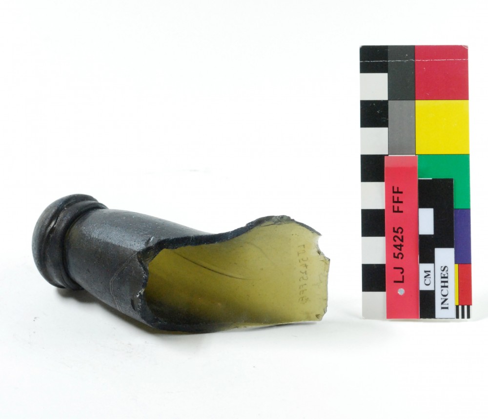 Glass artefact recovered from Long Jetty site, Fremantle