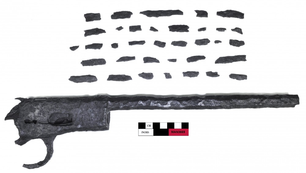 MAN3669 Armament artefact recovered from Mandalay