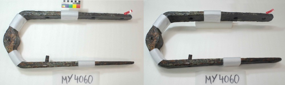 MY4060 Copper/brass artefact recovered from Mayflower