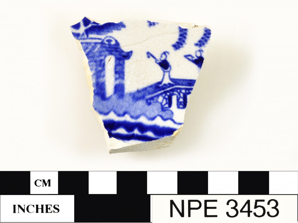NPE3453 Patterned Earthenware artefact recovered from Notch Point East