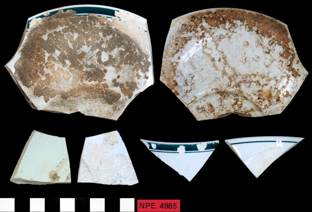 Patterned Earthenware artefact recovered from Notch Point East