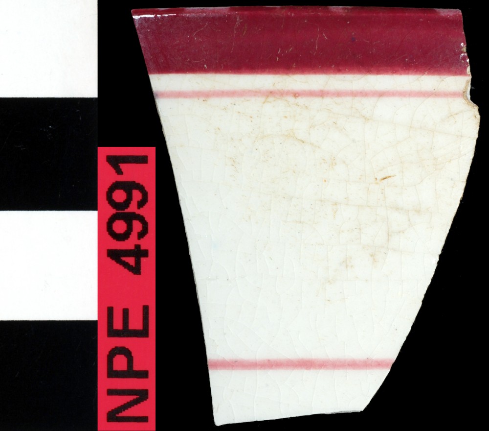 Patterned Earthenware artefact recovered from Notch Point East