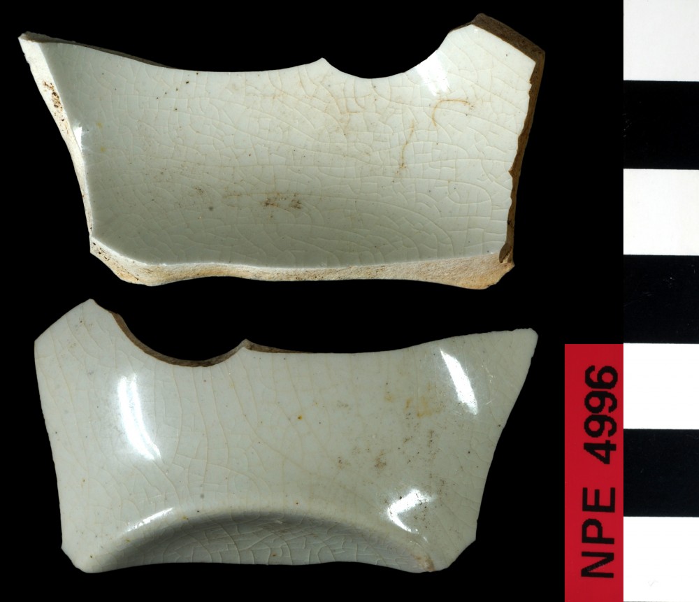 NPE4996 Patterned Earthenware artefact recovered from Notch Point East