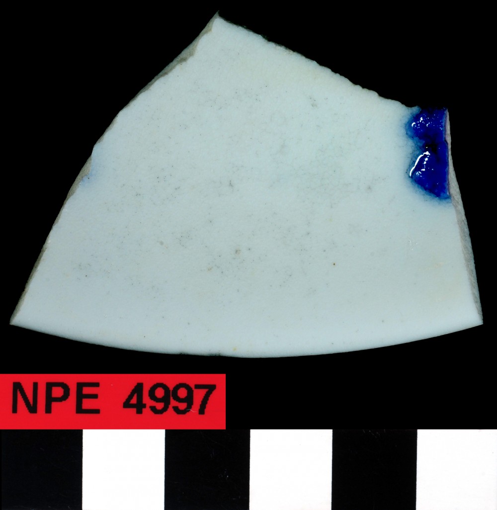NPE4997 Porcelain artefact recovered from Notch Point East