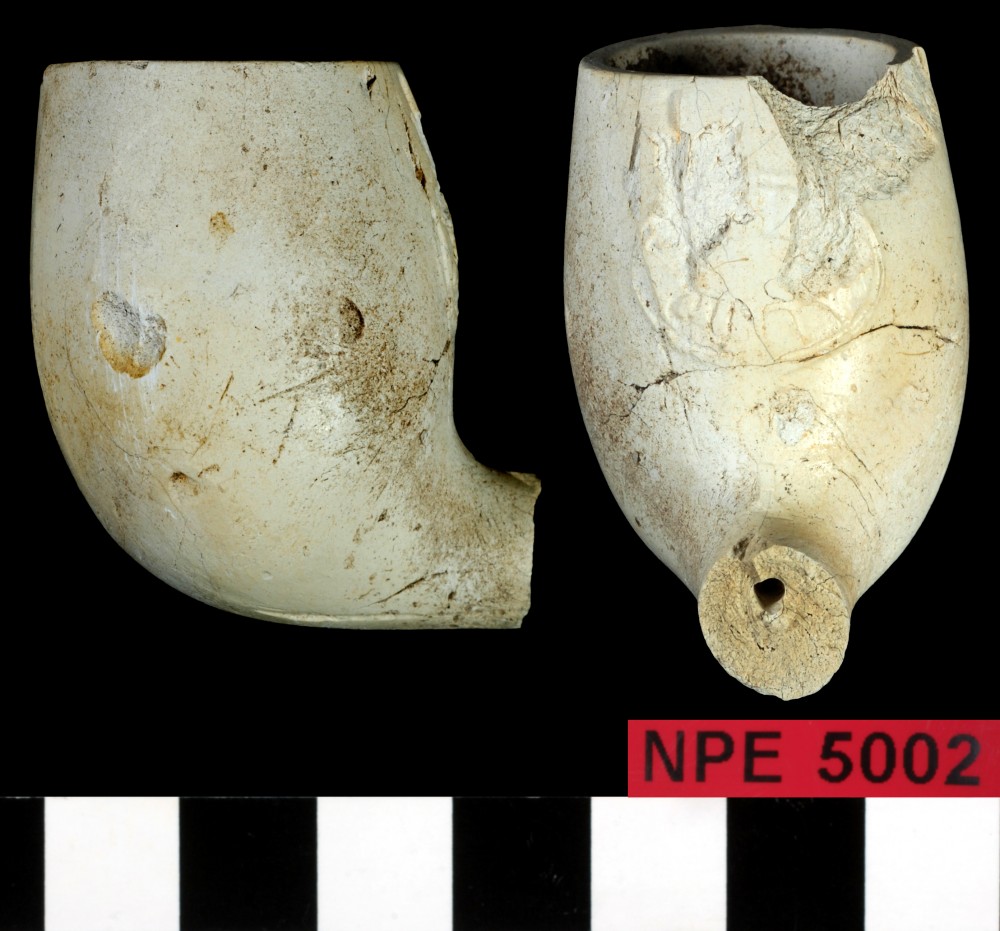 Clay pipes artefact recovered from Notch Point East