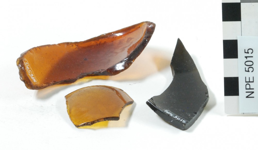 NPE5015 Glass artefact recovered from Notch Point East