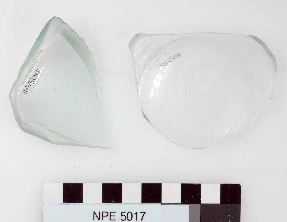 Glass artefact recovered from Notch Point East