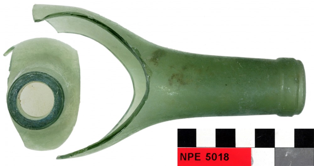 NPE5018 Glass artefact recovered from Notch Point East