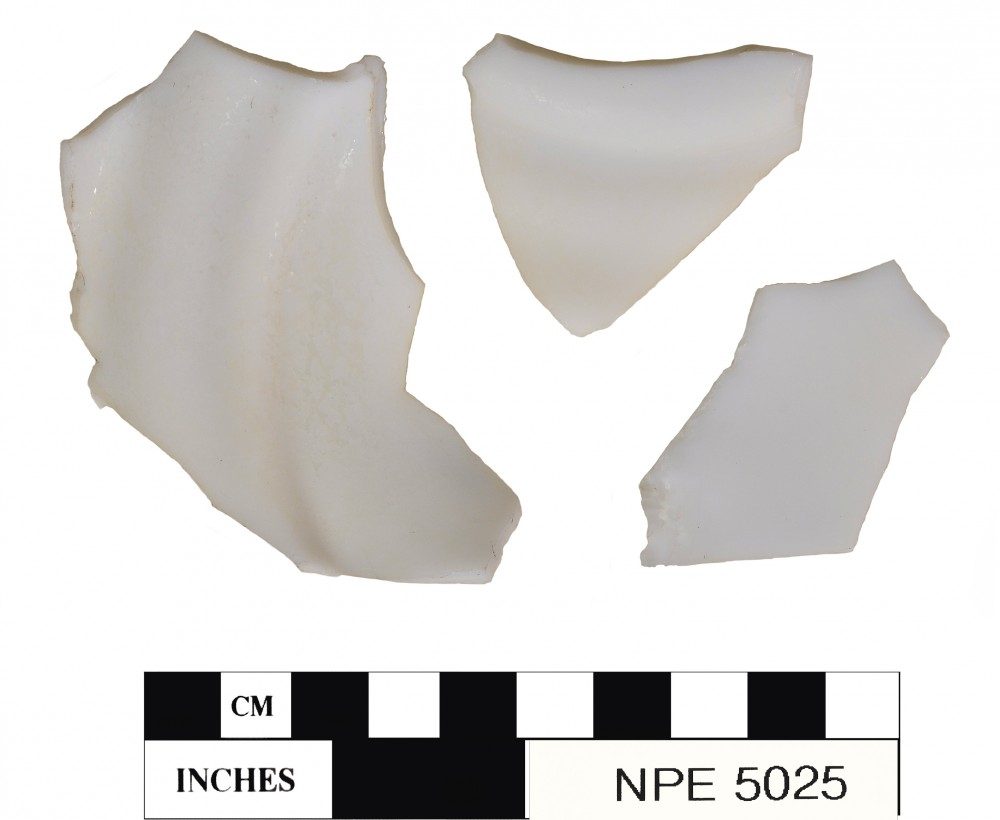 NPE5025 Glass artefact recovered from Notch Point East