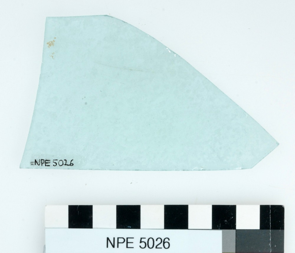 Glass artefact recovered from Notch Point East
