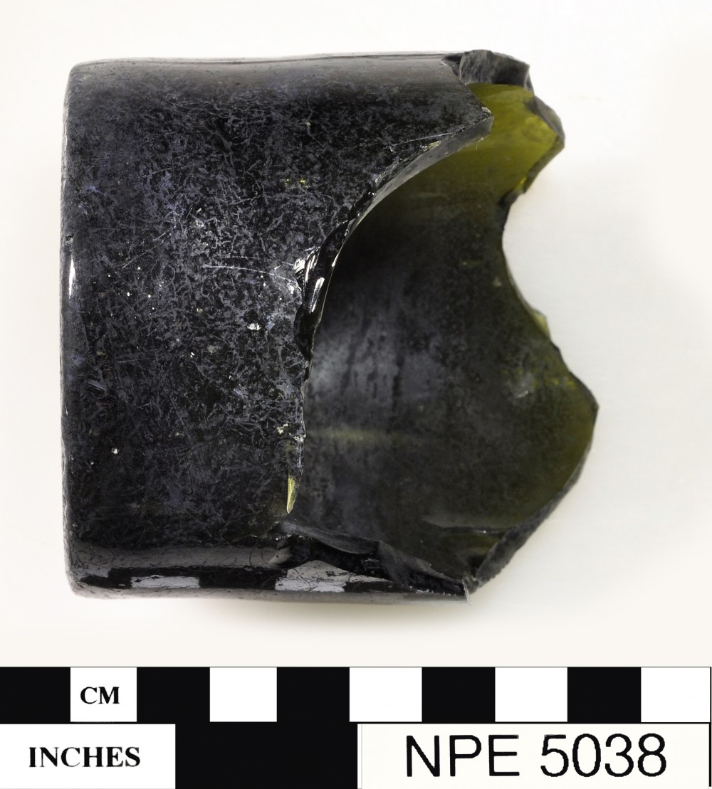 NPE5038 Glass artefact recovered from Notch Point East