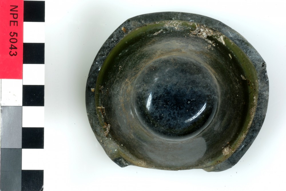 NPE5043 Glass artefact recovered from Notch Point East