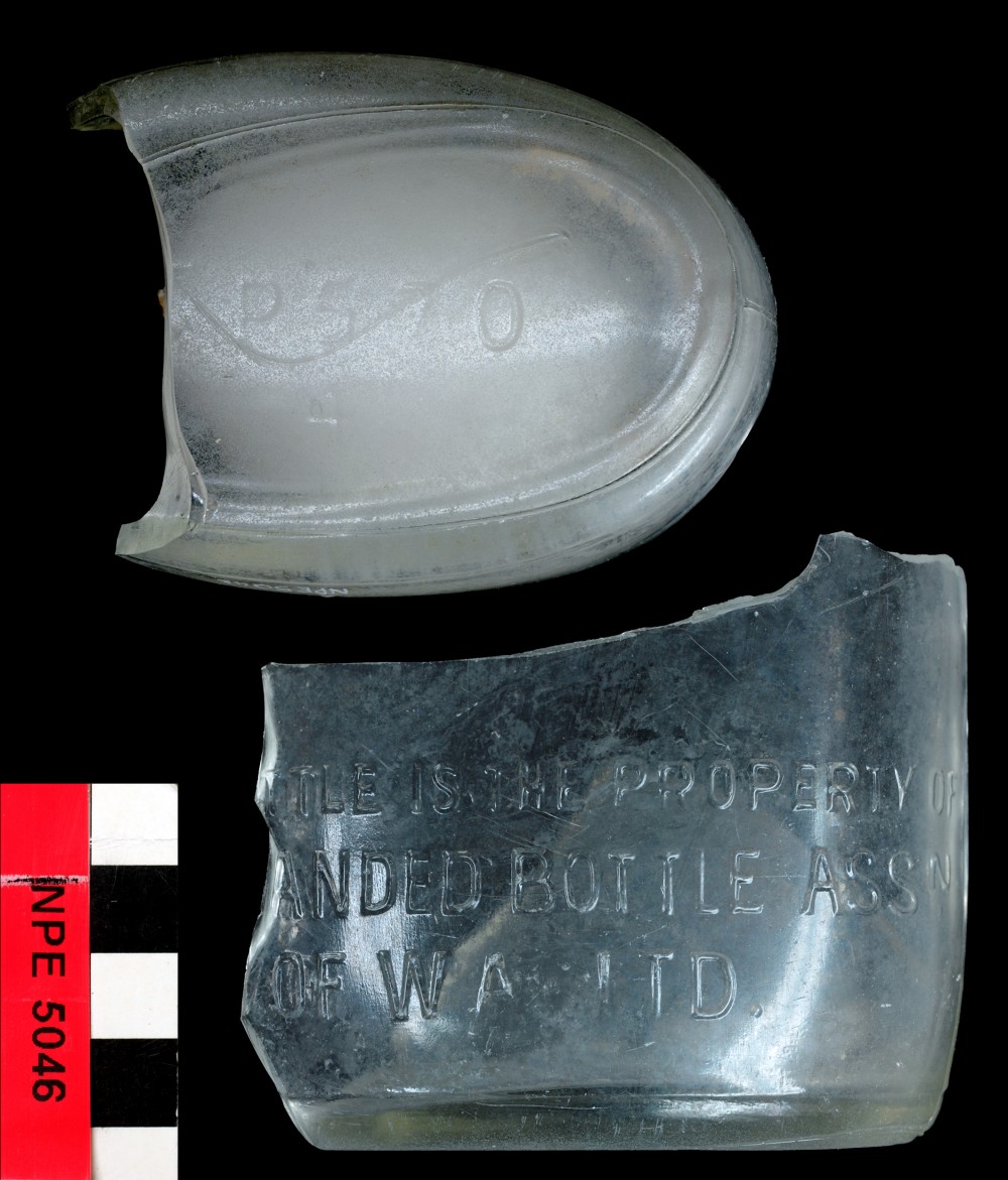 Glass artefact recovered from Notch Point East