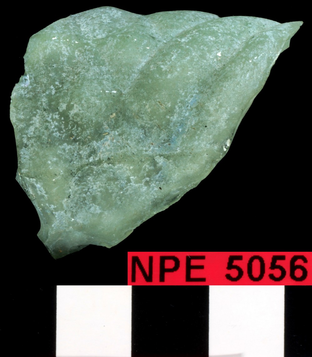 Glass artefact recovered from Notch Point East