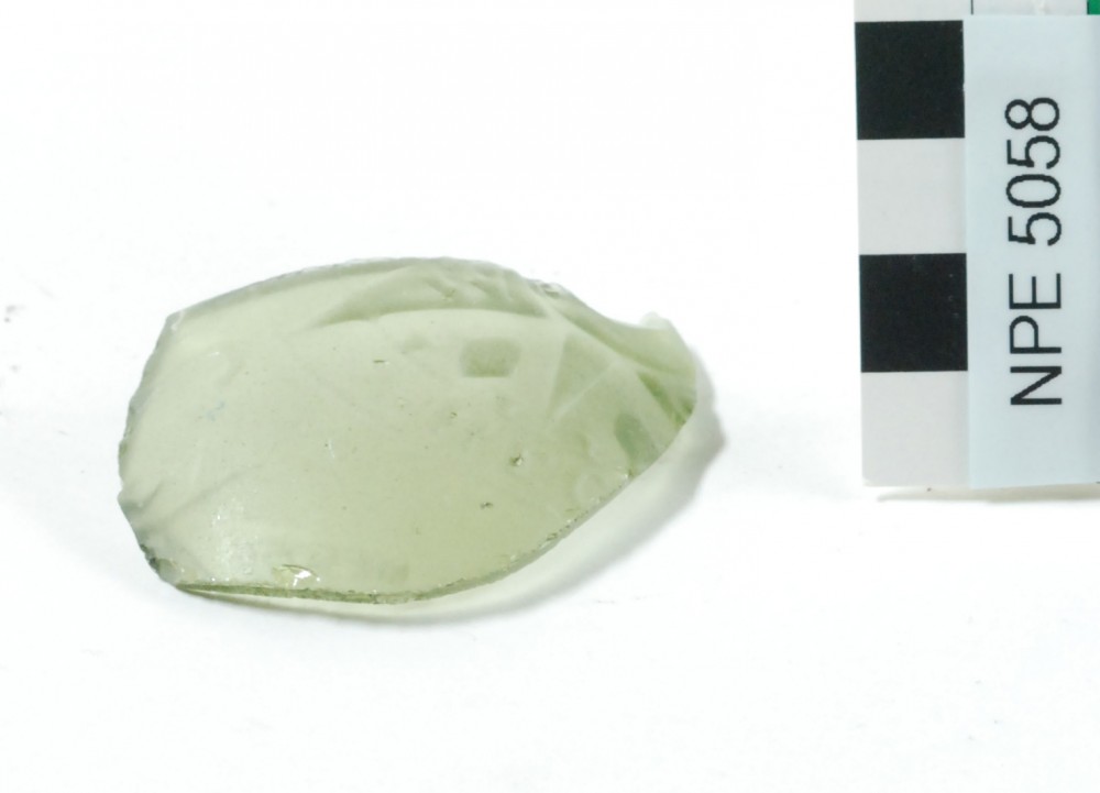 NPE5058 Glass artefact recovered from Notch Point East