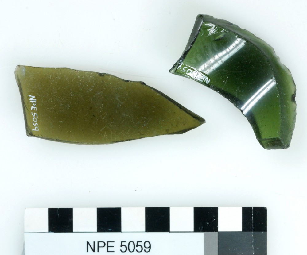 NPE5059 Glass artefact recovered from Notch Point East