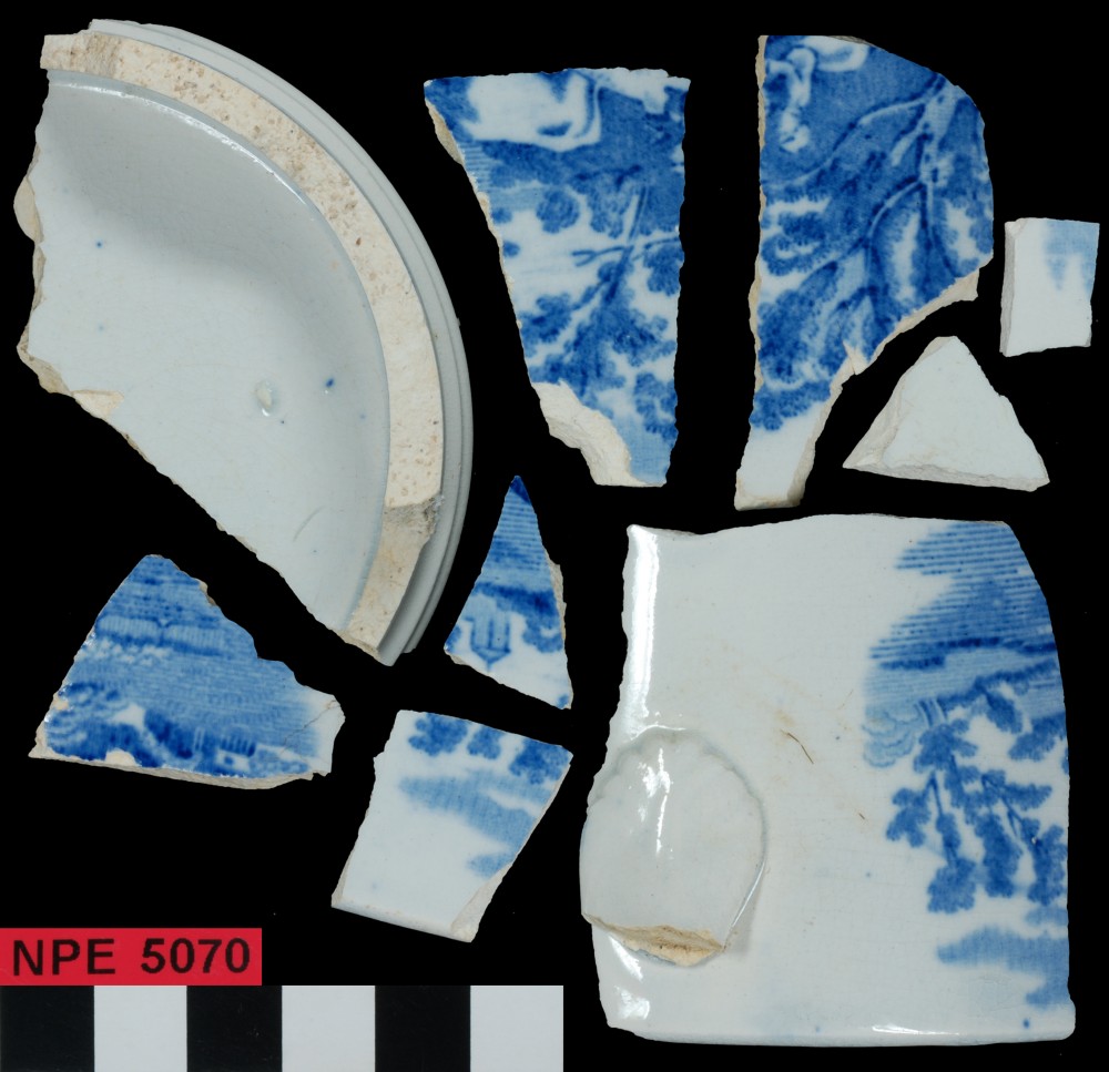 NPE5070 Patterned Earthenware artefact recovered from Notch Point East