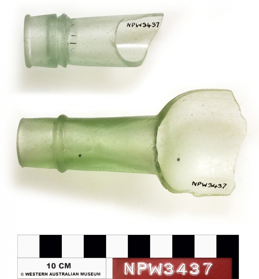 NPW3437 Glass artefact recovered from Notch Point