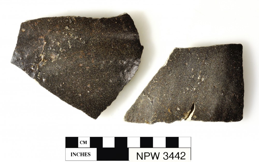 NPW3442 Earthenware artefact recovered from Notch Point
