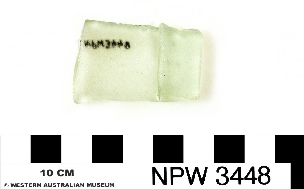 NPW3448 Glass artefact recovered from Notch Point