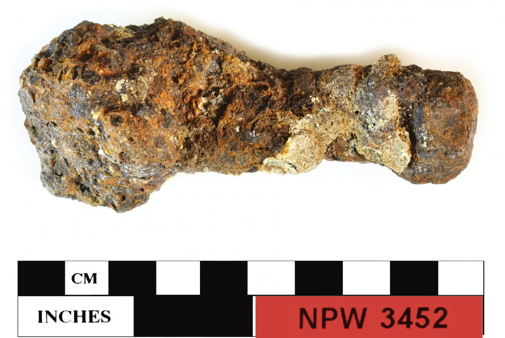 NPW3452 FERROUS artefact recovered from Notch Point