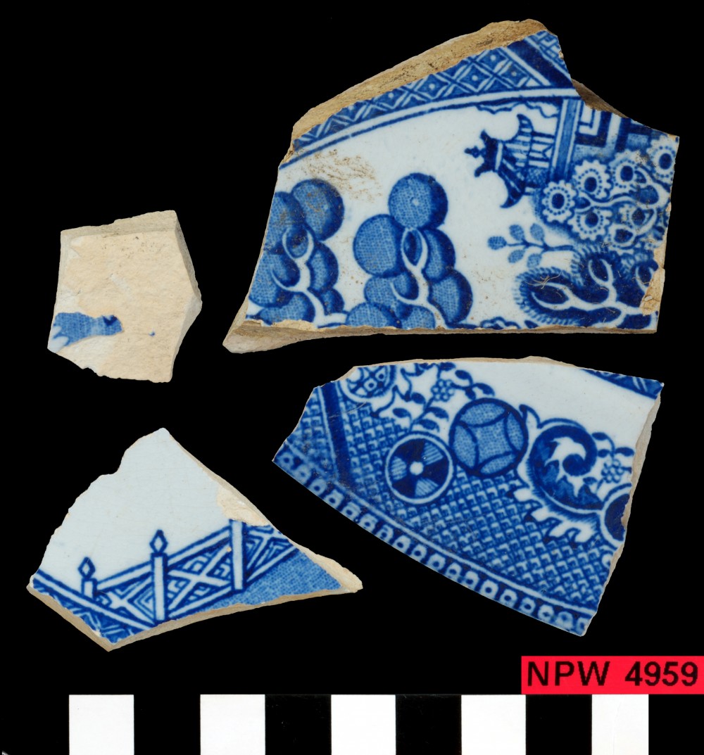 NPW4959 Patterned Earthenware artefact recovered from Notch Point