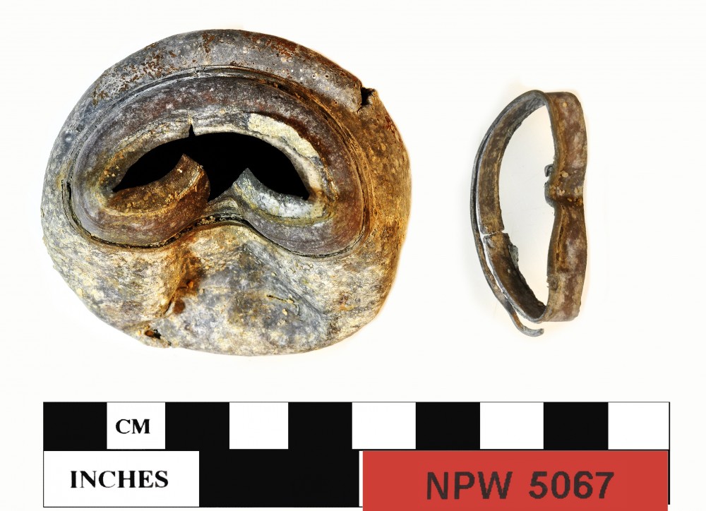 NPW5067 Copper/brass artefact recovered from Notch Point