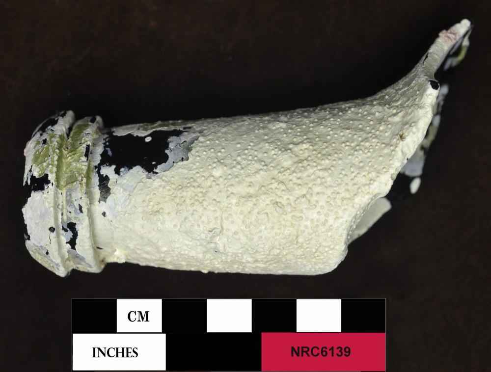 Glass artefact recovered from Correio da Azia