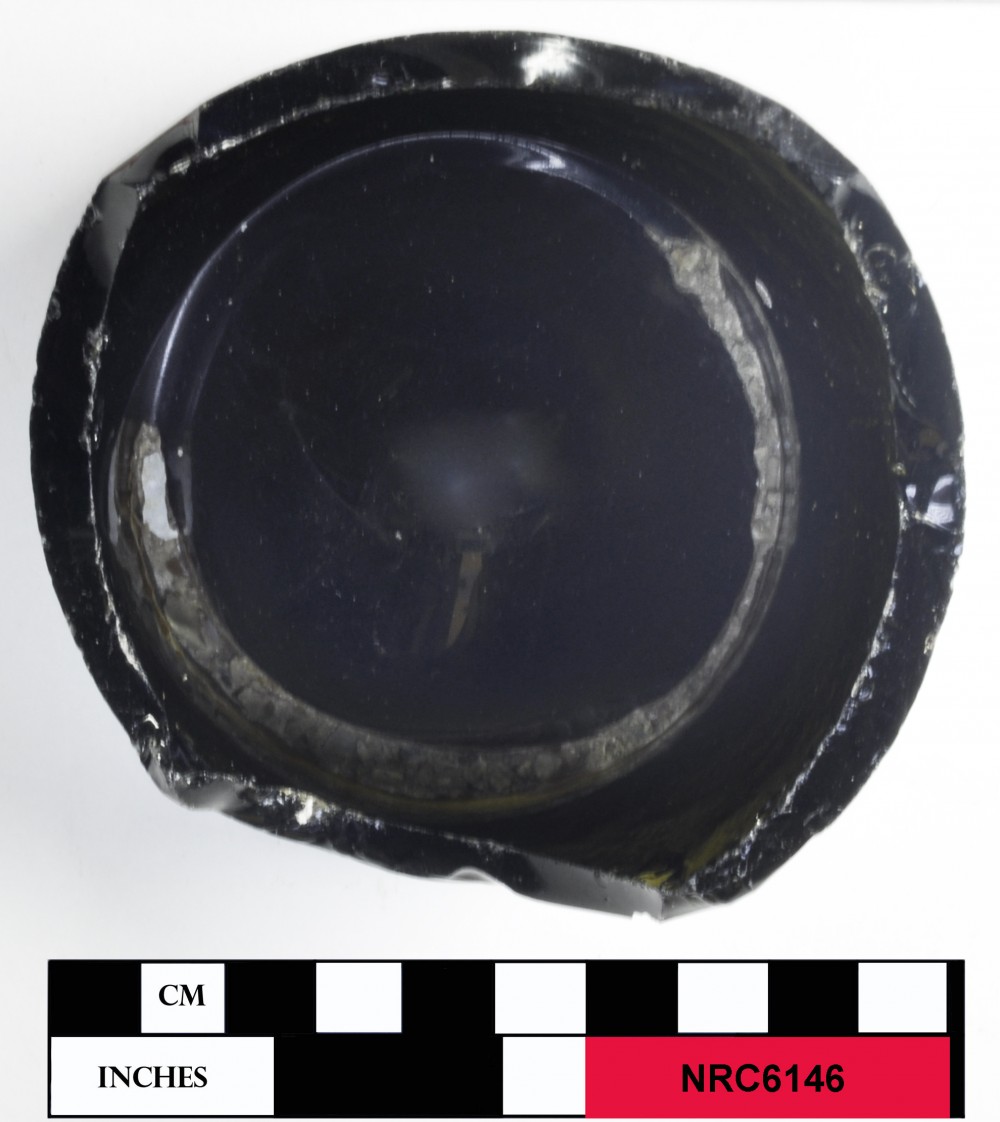 Glass artefact recovered from Correio da Azia