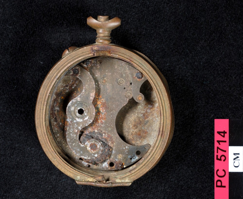 PC5714 Copper/brass artefact recovered from Point Cloates Uni