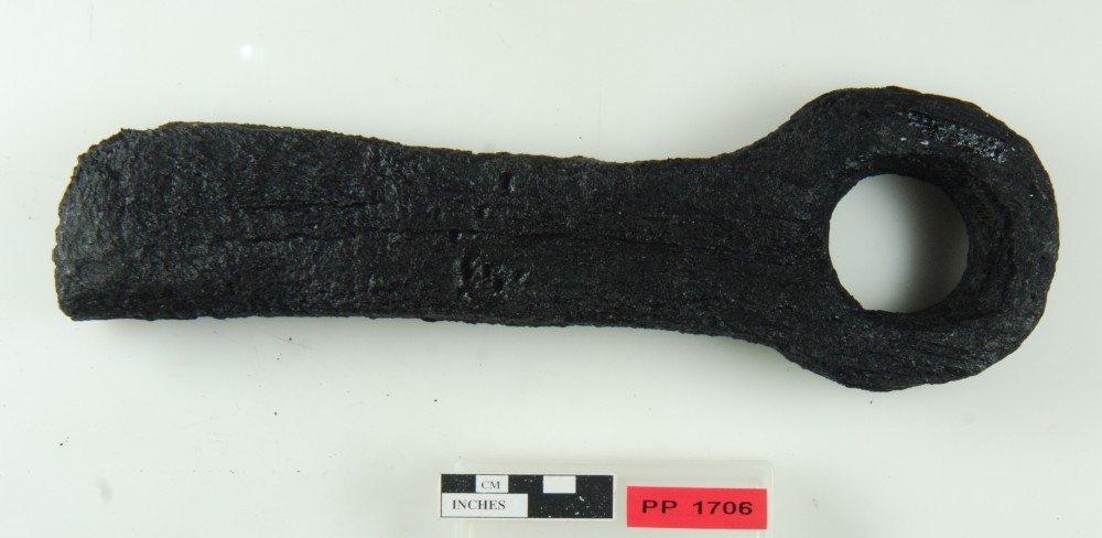 PP1706 Ship's fittings artefact recovered from Peron Peninsula