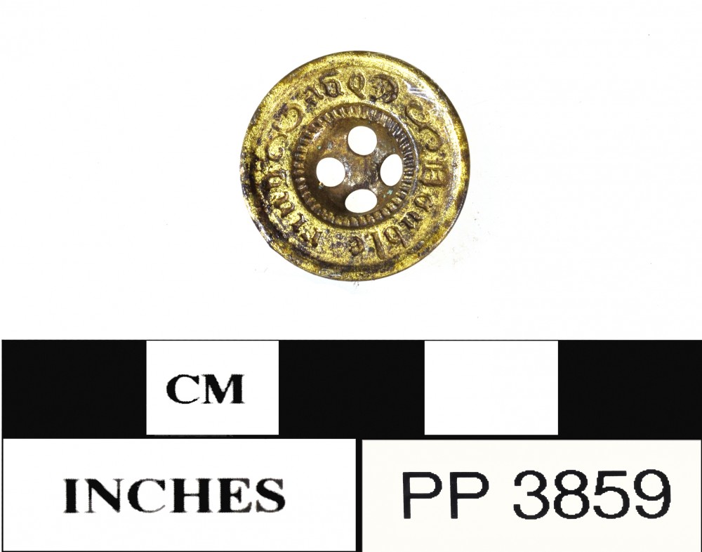 PP3859 Copper/brass artefact recovered from Peron Peninsula