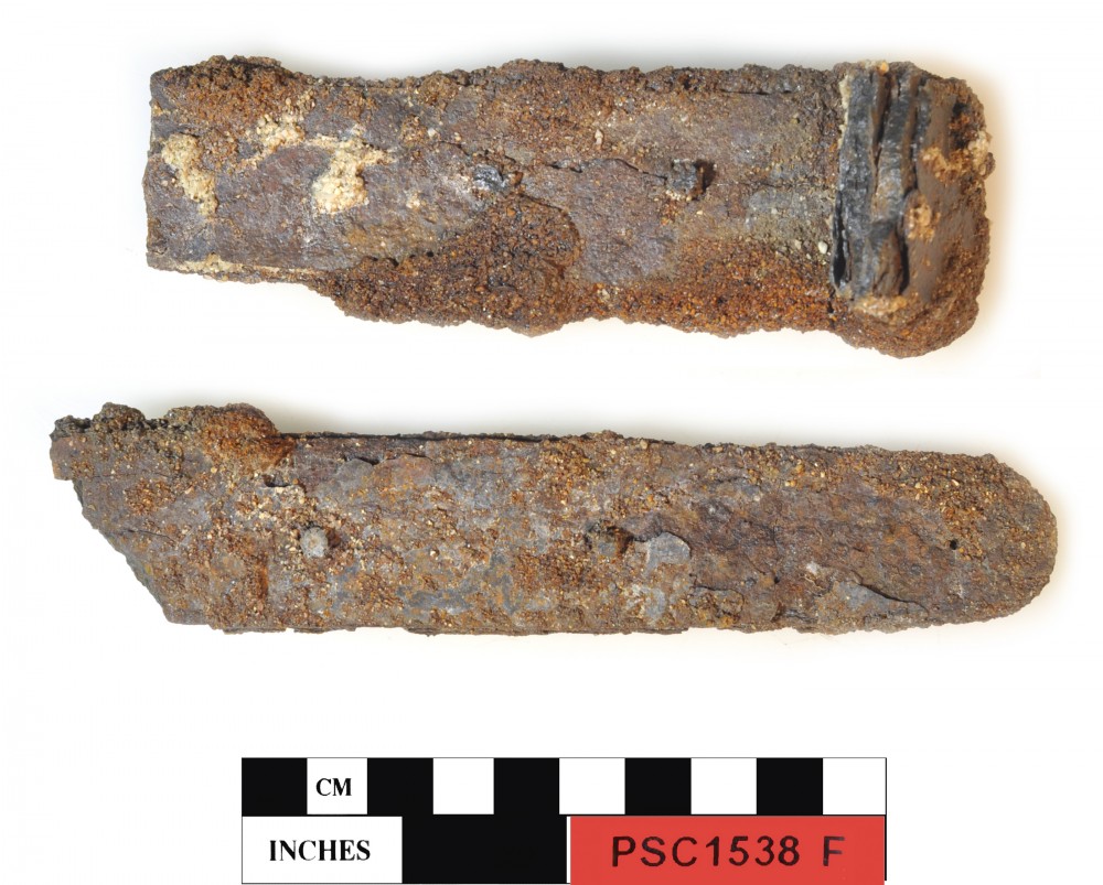Ship's fittings artefact recovered from Perseverant Camp 1841