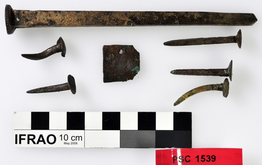 Copper/brass artefact recovered from Perseverant Camp 1841