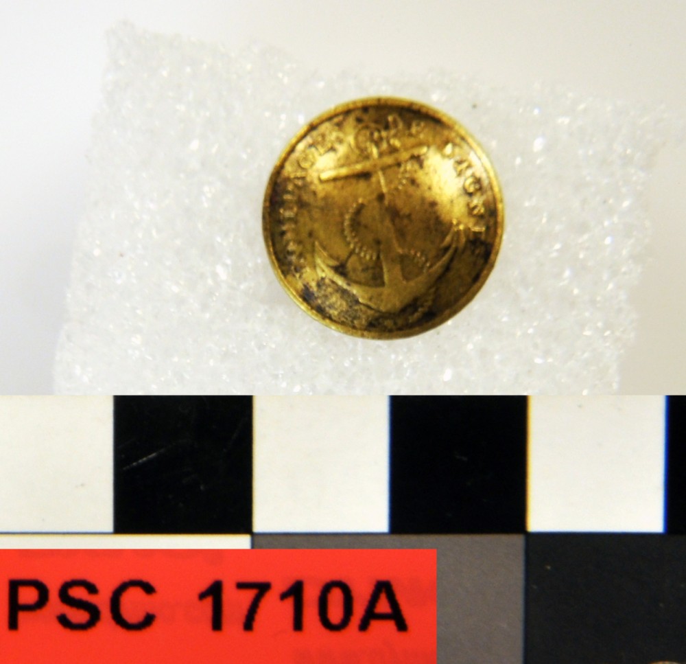 PSC1710A Copper/brass artefact recovered from Perseverant Camp 1841