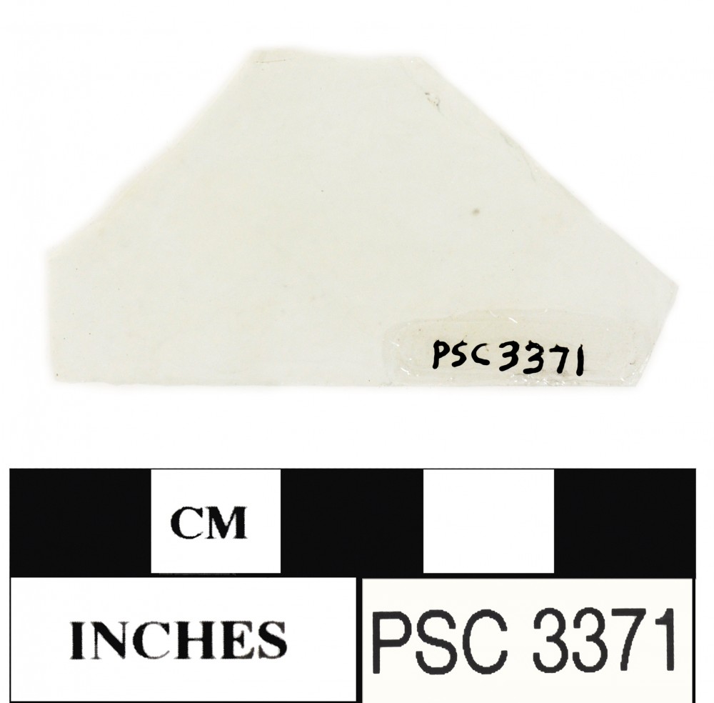 Glass artefact recovered from Perseverant Camp 1841