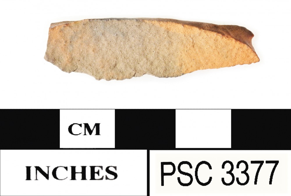 Earthenware artefact recovered from Perseverant Camp 1841
