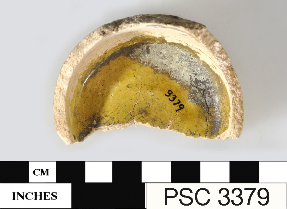 Earthenware artefact recovered from Perseverant Camp 1841