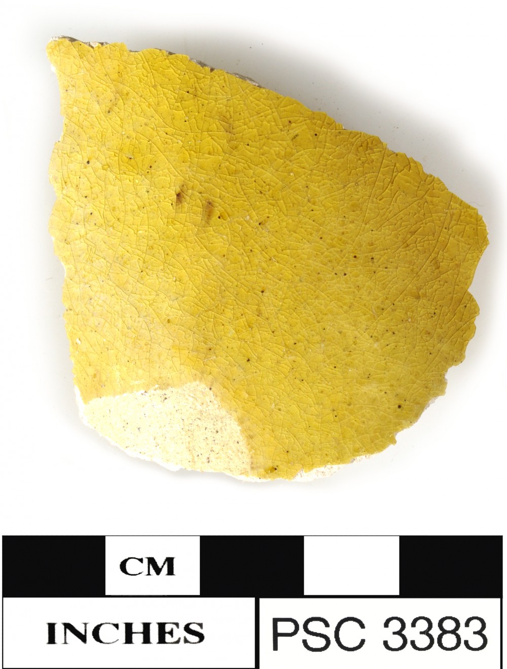 PSC3383 Earthenware artefact recovered from Perseverant Camp 1841